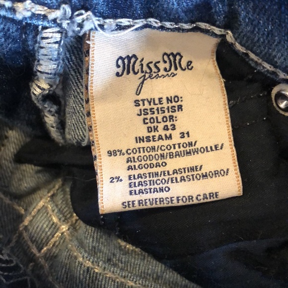 Miss Me skinny jeans p2915 - Picture 5 of 10